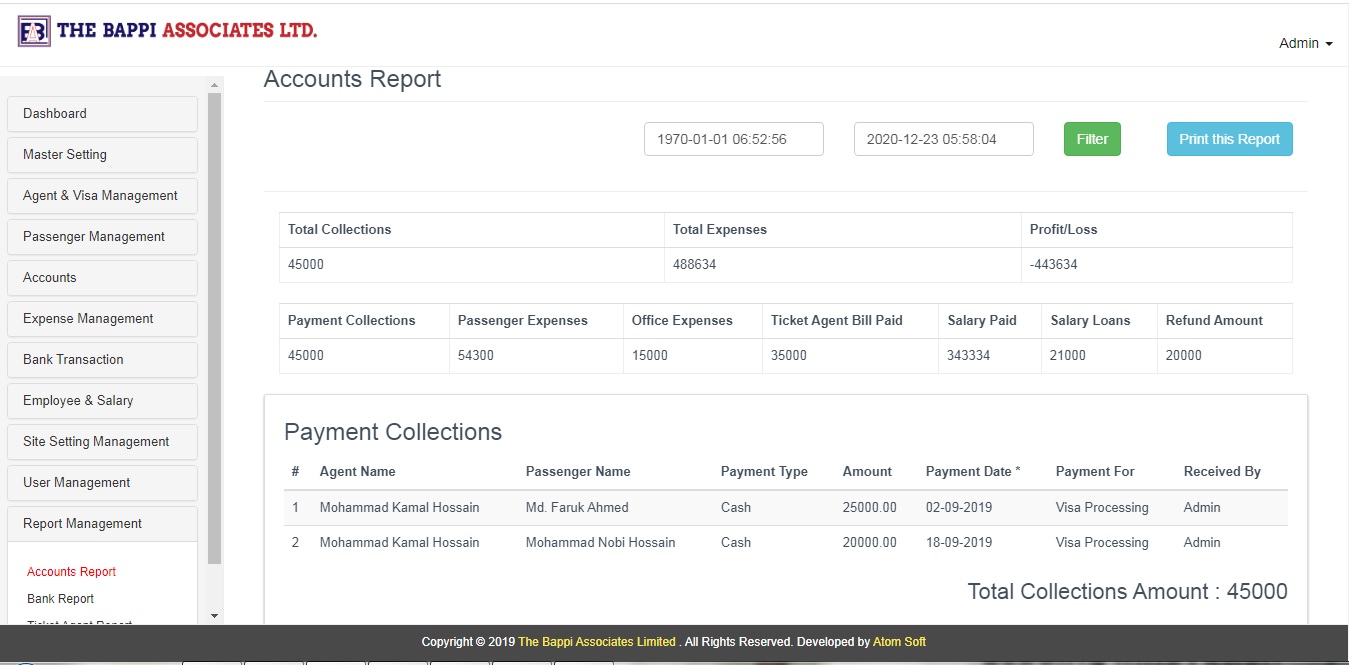 Bappi Associates - Hajj/Visa Processing Agent Laravel Office Automation Software